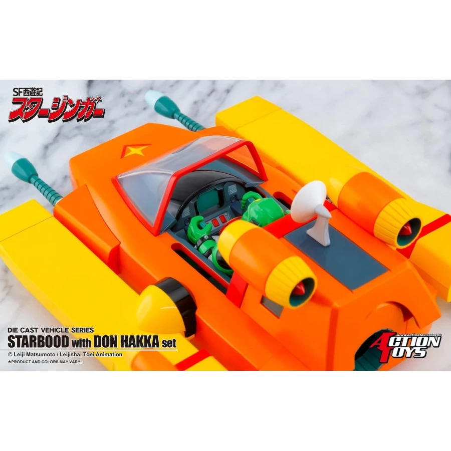 Action Toys Die-Cast Vehicle Series Sci-Fi West Saga Starzinger Starbood With Don Hakka Set 5 Action Toys Die-Cast Vehicle Series Sci-Fi West Saga Starzinger Starbood With Don Hakka Set - immagine 5