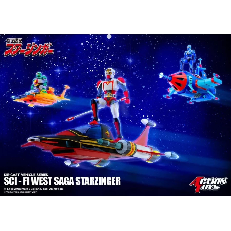 Action Toys Die-Cast Vehicle Series Sci-Fi West Saga Starzinger Starbood With Don Hakka Set 9 Action Toys Die-Cast Vehicle Series Sci-Fi West Saga Starzinger Starbood With Don Hakka Set - immagine 9