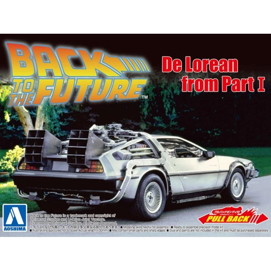 Aoshima Movie Mecha Series 11 Back To The Future DeLorean 1/43 Scale Model Kit 5 Aoshima Movie Mecha Series 11 Back To The Future DeLorean 1/43 Scale Model Kit - immagine 5