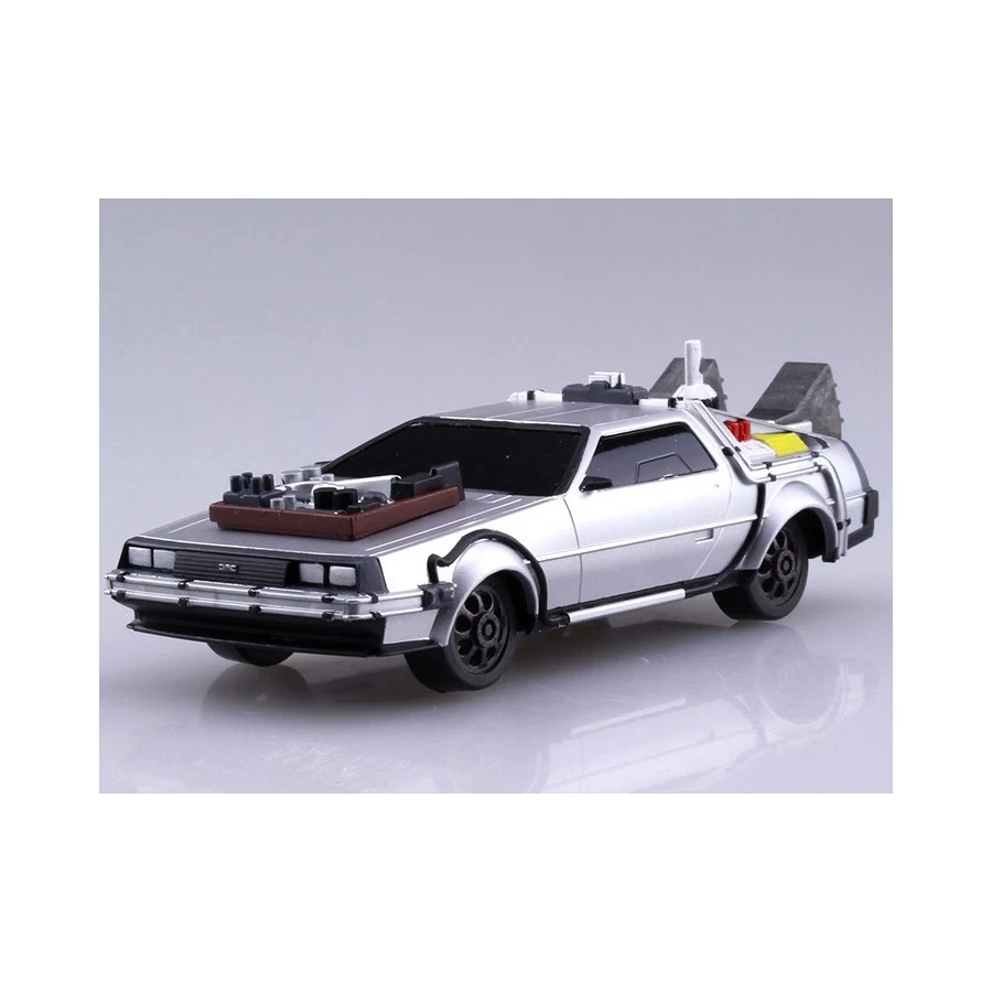 Aoshima Movie Mecha Series 13 Back To The Future III DeLorean 1/43 Scale Model Kit 2 Aoshima Movie Mecha Series 13 Back To The Future III DeLorean 1/43 Scale Model Kit - immagine 2