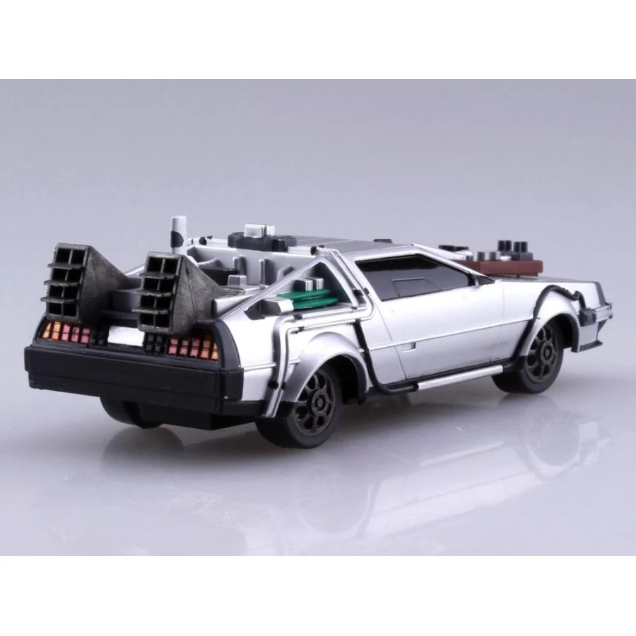 Aoshima Movie Mecha Series 13 Back To The Future III DeLorean 1/43 Scale Model Kit 3 Aoshima Movie Mecha Series 13 Back To The Future III DeLorean 1/43 Scale Model Kit - immagine 3
