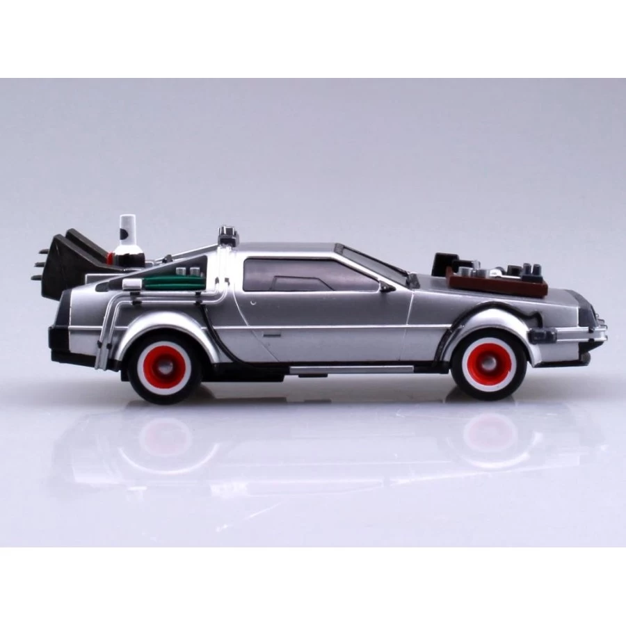 Aoshima Movie Mecha Series 13 Back To The Future III DeLorean 1/43 Scale Model Kit 5 Aoshima Movie Mecha Series 13 Back To The Future III DeLorean 1/43 Scale Model Kit - immagine 5