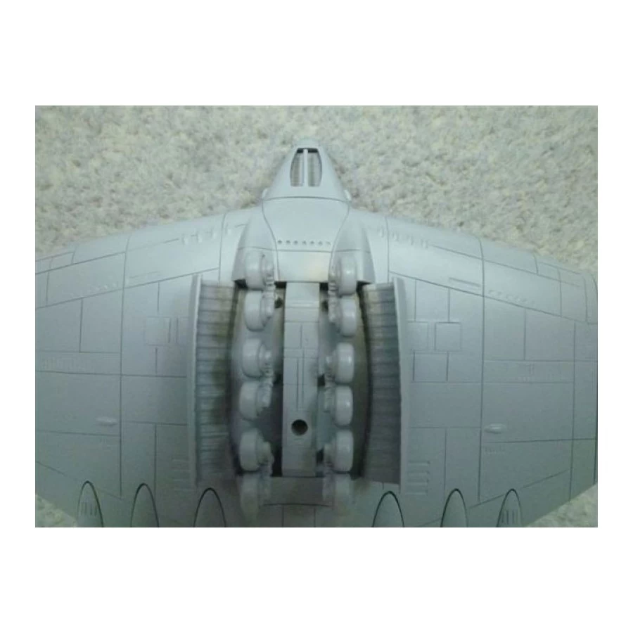 Aoshima Plamo Future Boy Conan Flying Fortress Gigant 1/700 Scale Model Kit 9 Aoshima Plamo Future Boy Conan Flying Fortress Gigant 1/700 Scale Model Kit - immagine 9