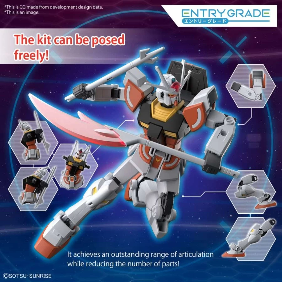 Bandai Entry Grade Mobile Suit Gundam Lah 5 Bandai Entry Grade Mobile Suit Gundam Lah - immagine 5