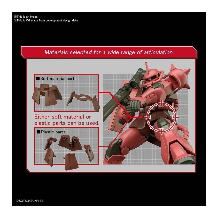 Bandai High Grade HGUC 1/144 Mobile Suit Gundam MS-06S Zaku II 3 Bandai High Grade HGUC 1/144 Mobile Suit Gundam MS-06S Zaku II - immagine 3