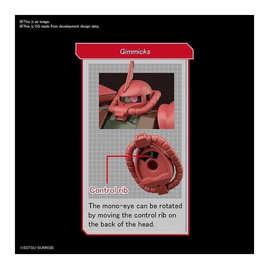 Bandai High Grade HGUC 1/144 Mobile Suit Gundam MS-06S Zaku II 6 Bandai High Grade HGUC 1/144 Mobile Suit Gundam MS-06S Zaku II - immagine 6