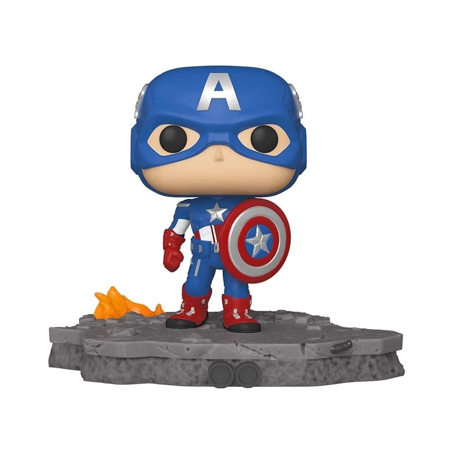 Funko POP! Marvel 589 Avengers Assemble Captain America Deluxe Special Edition 1 Funko POP! Marvel 589 Avengers Assemble Captain America Deluxe Special Edition