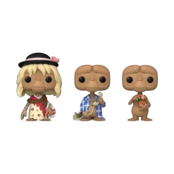 Funko POP! Movies 3 Pack E.T. The Extra-Terrestrial E.T. In Disguise / E.T. In Robe / E.T. With Flowers Special Edition