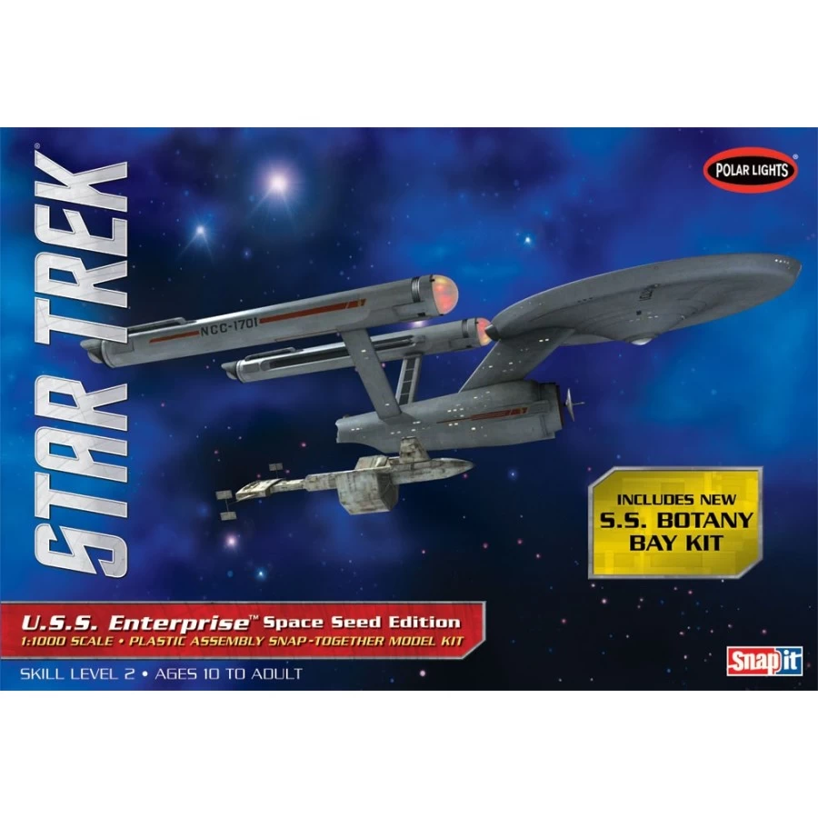 Aoshima Polar Light 1/1000 Model Kit Star Trek U.S.S. Enterprise Space Seed Edition 1 Aoshima Polar Light 1/1000 Model Kit Star Trek U.S.S. Enterprise Space Seed Edition
