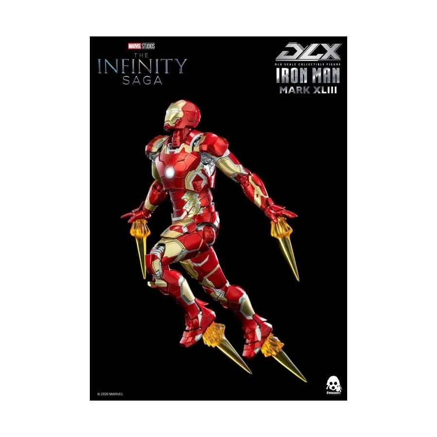 Threezero Avengers Infinity Saga DLX Iron Man Mark XLIII 1/12 Scale 11 Threezero Avengers Infinity Saga DLX Iron Man Mark XLIII 1/12 Scale - immagine 11