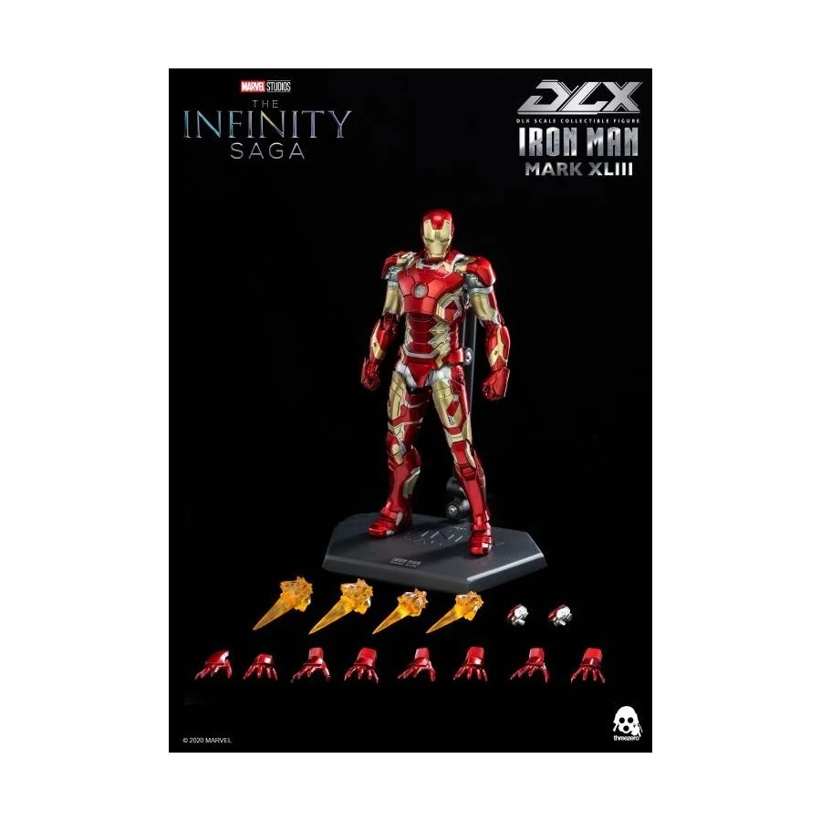 Threezero Avengers Infinity Saga DLX Iron Man Mark XLIII 1/12 Scale 17 Threezero Avengers Infinity Saga DLX Iron Man Mark XLIII 1/12 Scale - immagine 17