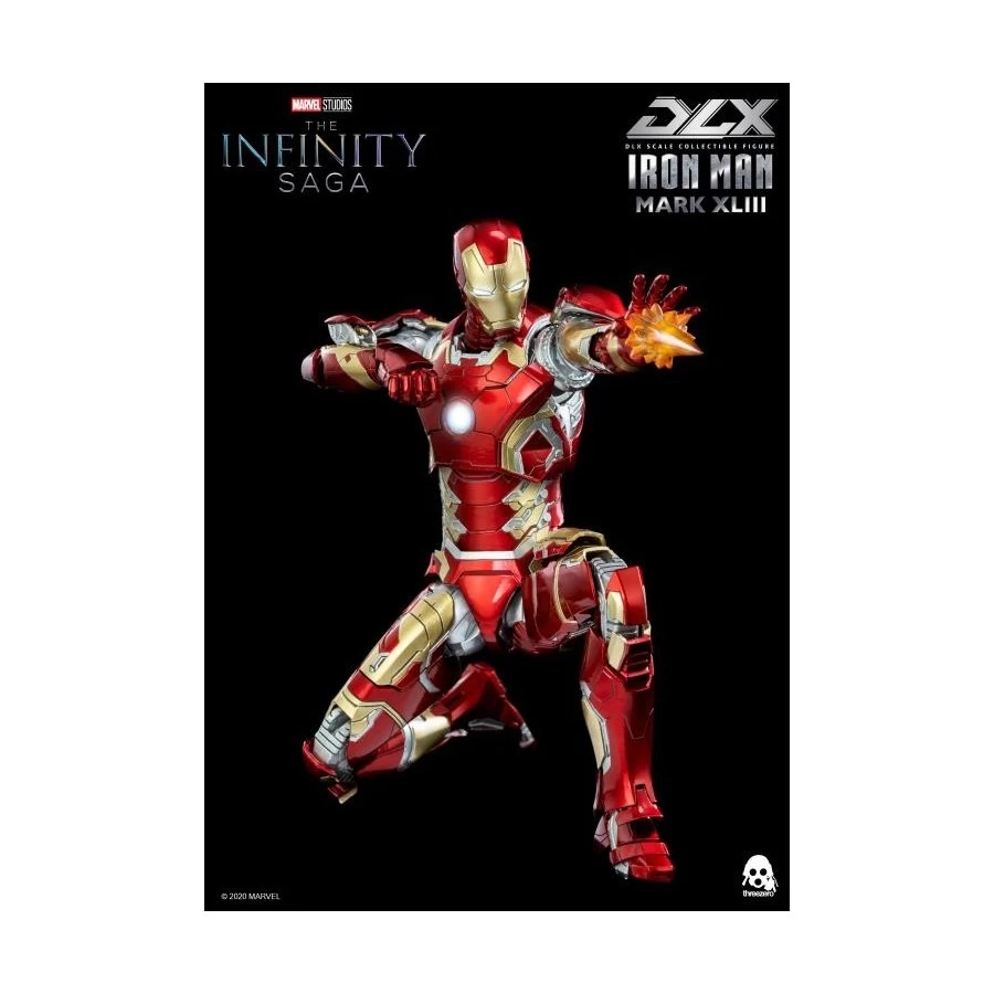 Threezero Avengers Infinity Saga DLX Iron Man Mark XLIII 1/12 Scale 8 Threezero Avengers Infinity Saga DLX Iron Man Mark XLIII 1/12 Scale - immagine 8