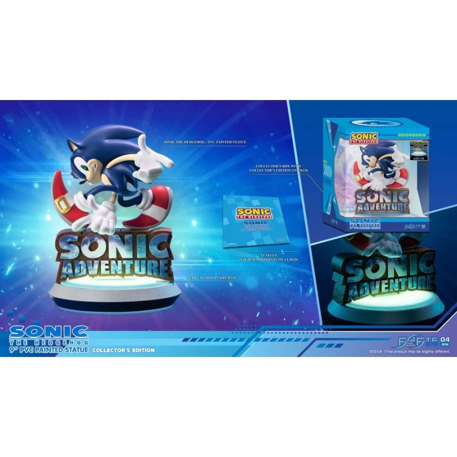 First 4 Figures Sonic Adventure Sonic The Hedgehog Collector's Edition 1 First 4 Figures Sonic Adventure Sonic The Hedgehog Collector's Edition