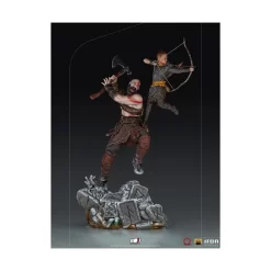 Iron Studio God Of War Battle Diorama Series Kratos & Atreus 1/10 Art Scale Limited Edition Statue -Negozio Di Giocattoli iron studio god of war battle diorama series kratos atreus 110 art scale limited edition statue 2