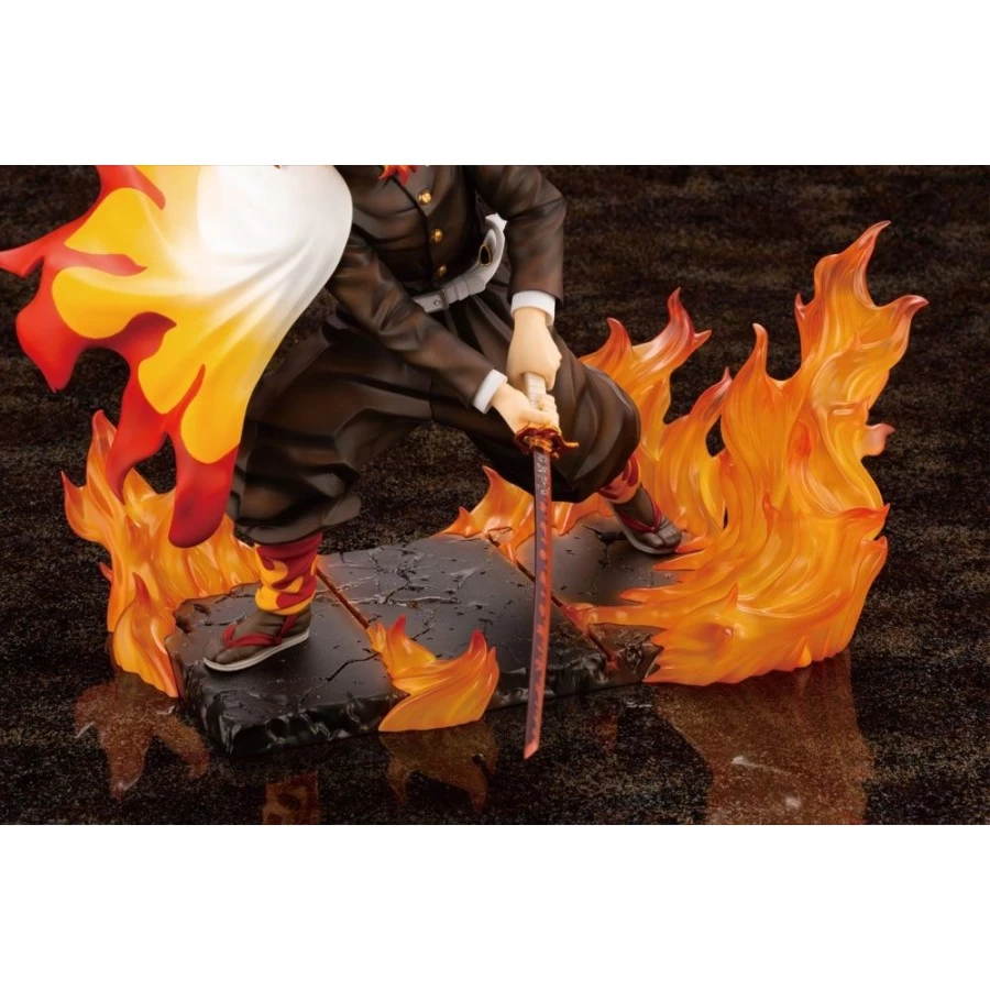 Kotobukiya ARTFX J Demon Slayer Kimetsu No Yaiba Kyojuro Rengoku Bonus Edition 10 Kotobukiya ARTFX J Demon Slayer Kimetsu No Yaiba Kyojuro Rengoku Bonus Edition - immagine 10